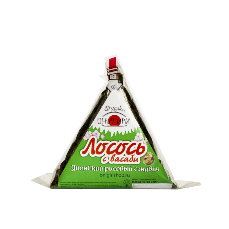 Онигири Фуджи "Лосось с васаби" 120гр.