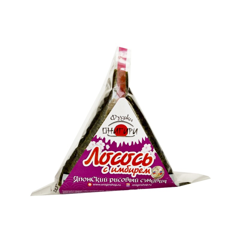 Онигири Фуджи "Лосось с имбирем" 120гр.